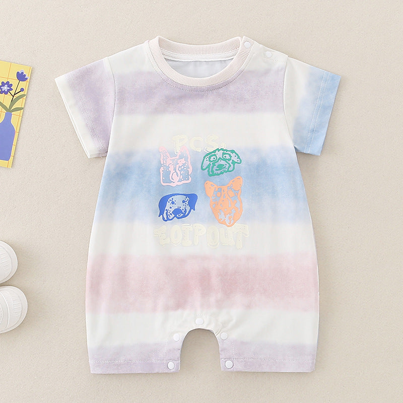 Cute Baby Romper – Adorable Short Sleeve Cotton Onesie for Effortless Playtime - Pretty & Polished