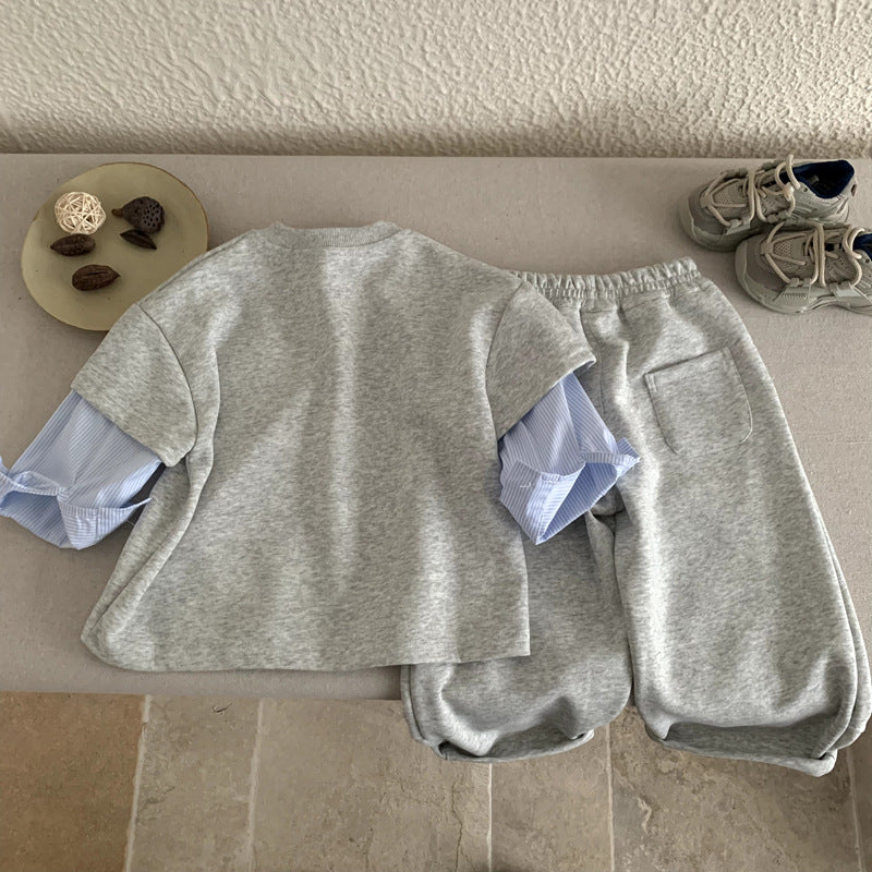 Stylish Kids Casual Sportswear Set for Spring and Autumn Adventures - Pretty & Polished