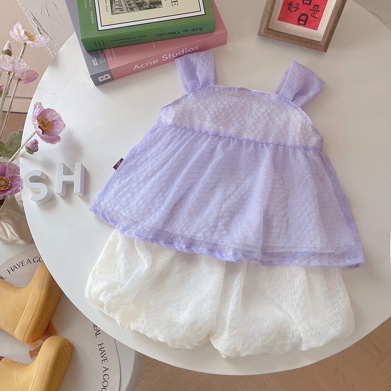 Charming Summer Baby Outfit Set with Bow – Perfect for Your Little Girl - Pretty & Polished