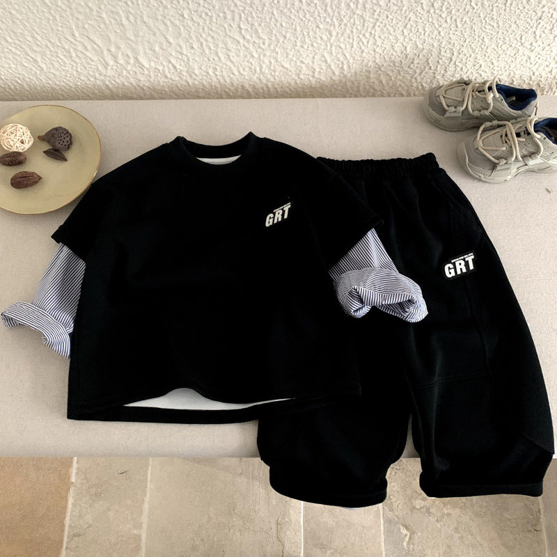 Stylish Kids Casual Sportswear Set for Spring and Autumn Adventures - Pretty & Polished