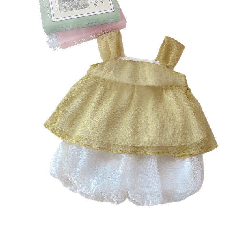 Charming Summer Baby Outfit Set with Bow – Perfect for Your Little Girl - Pretty & Polished
