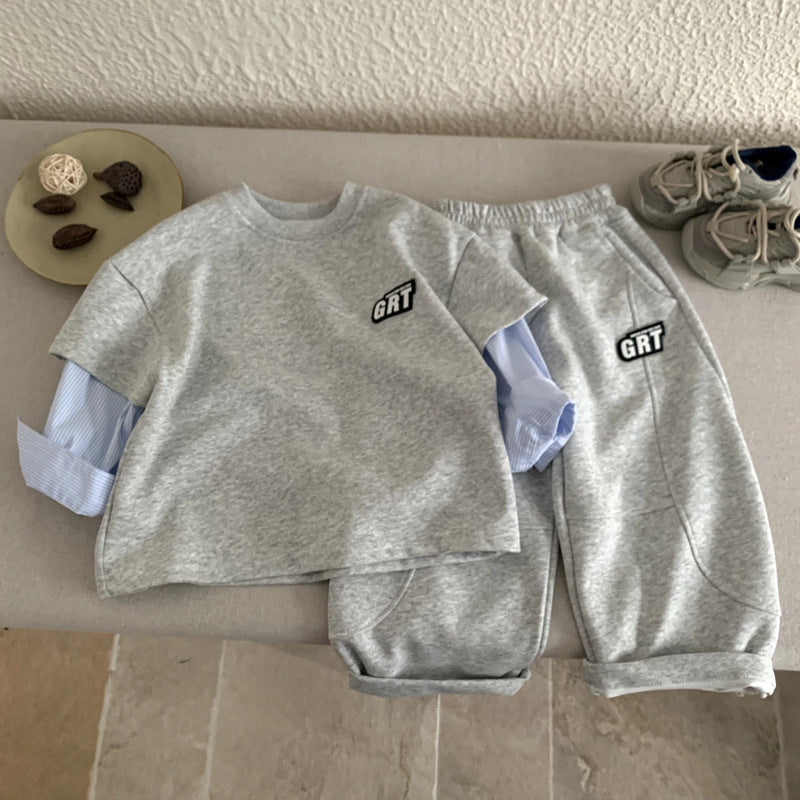 Stylish Kids Casual Sportswear Set for Spring and Autumn Adventures - Pretty & Polished