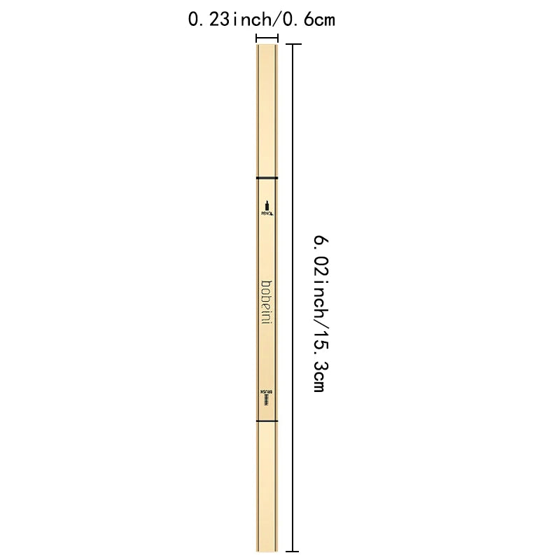Dual-Ended Waterproof Eyebrow Pencil – Precision Brow Liner & Spoolie Brush