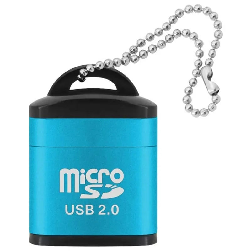 USB 2.0 Micro SD & TF Card Reader – Portable Memory Card Adapter for Laptop & Car Audio