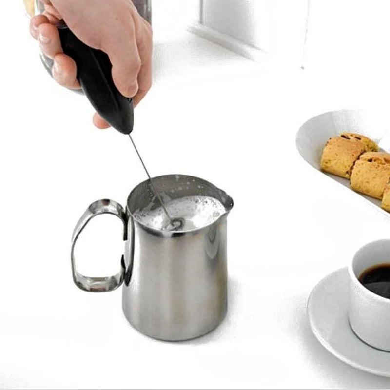 Wireless Electric Milk Foamer & Coffee Whisk – Mini Frother for Cappuccino, Eggs & Cooking