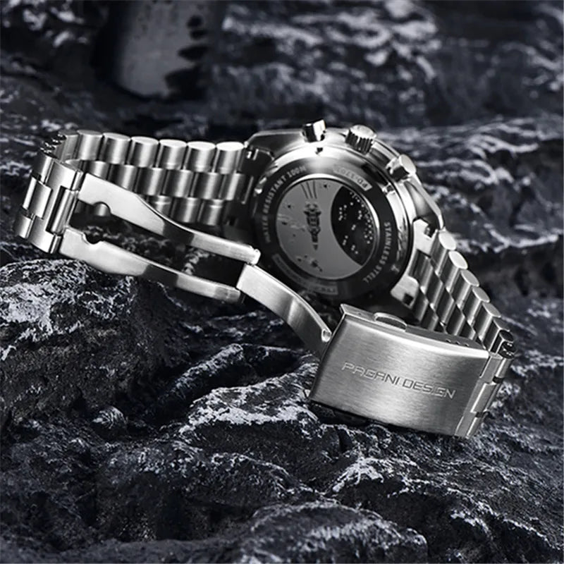 PAGANI DESIGN Men's Luxury Chronograph Quartz Watch – VK63 Movement