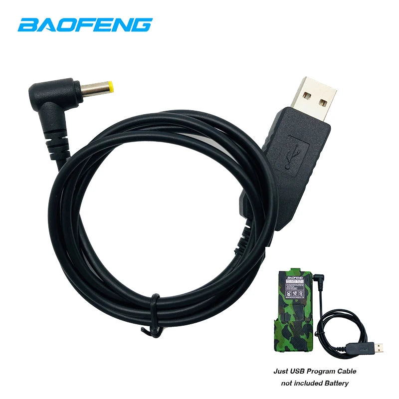 USB Fast Charging Cable for Baofeng Walkie Talkie – UV-5R, UV-S9, UV10R & More