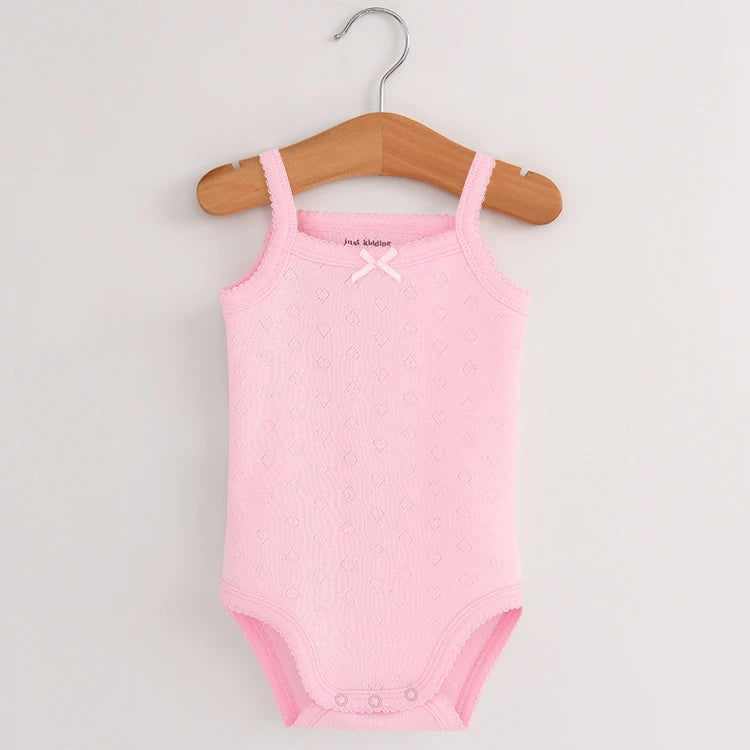 Baby Cotton Sleeveless Rompers - Stylish & Comfortable Organic Cotton Outfits for Your Little One