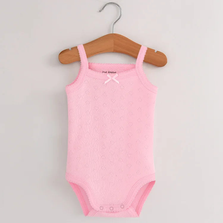 Baby Cotton Sleeveless Rompers - Stylish & Comfortable Organic Cotton Outfits for Your Little One