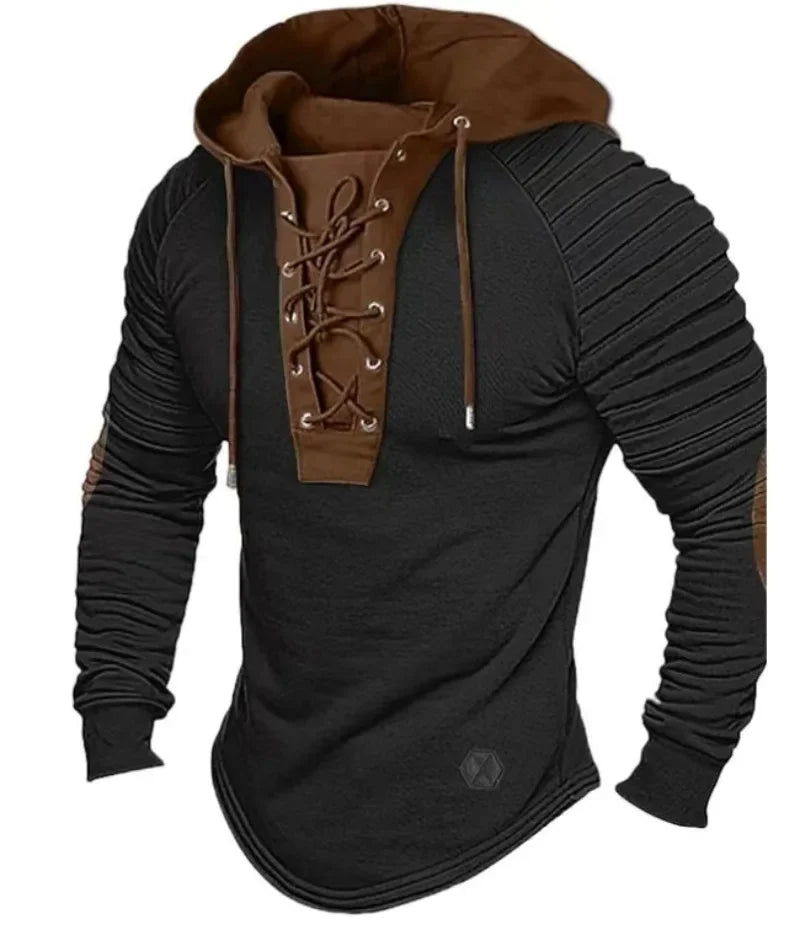 Men's Slim Fit Hooded Sweatshirt – Long Sleeve Casual Top