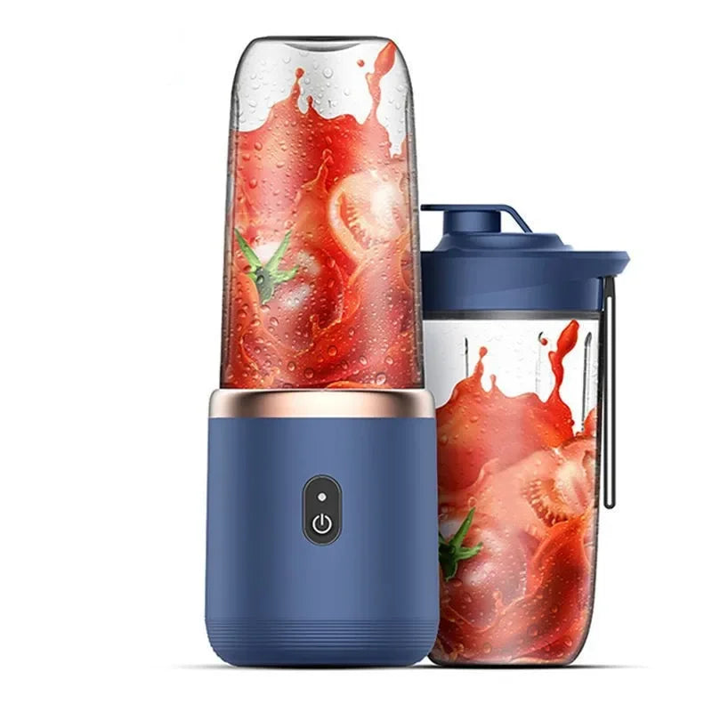 Portable Electric Mini Juicer Cup – USB 6-Blade Personal Blender for Fresh Juice & Smoothies