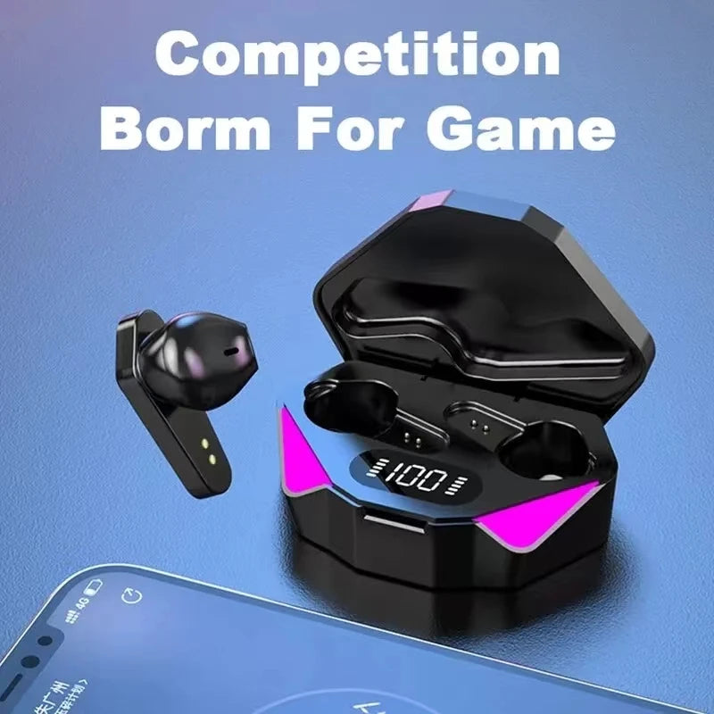 X15 TWS Gaming Earbuds – Wireless Bluetooth with LED Display, Mic & Noise Cancelling