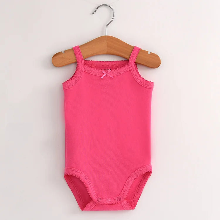 Baby Cotton Sleeveless Rompers - Stylish & Comfortable Organic Cotton Outfits for Your Little One