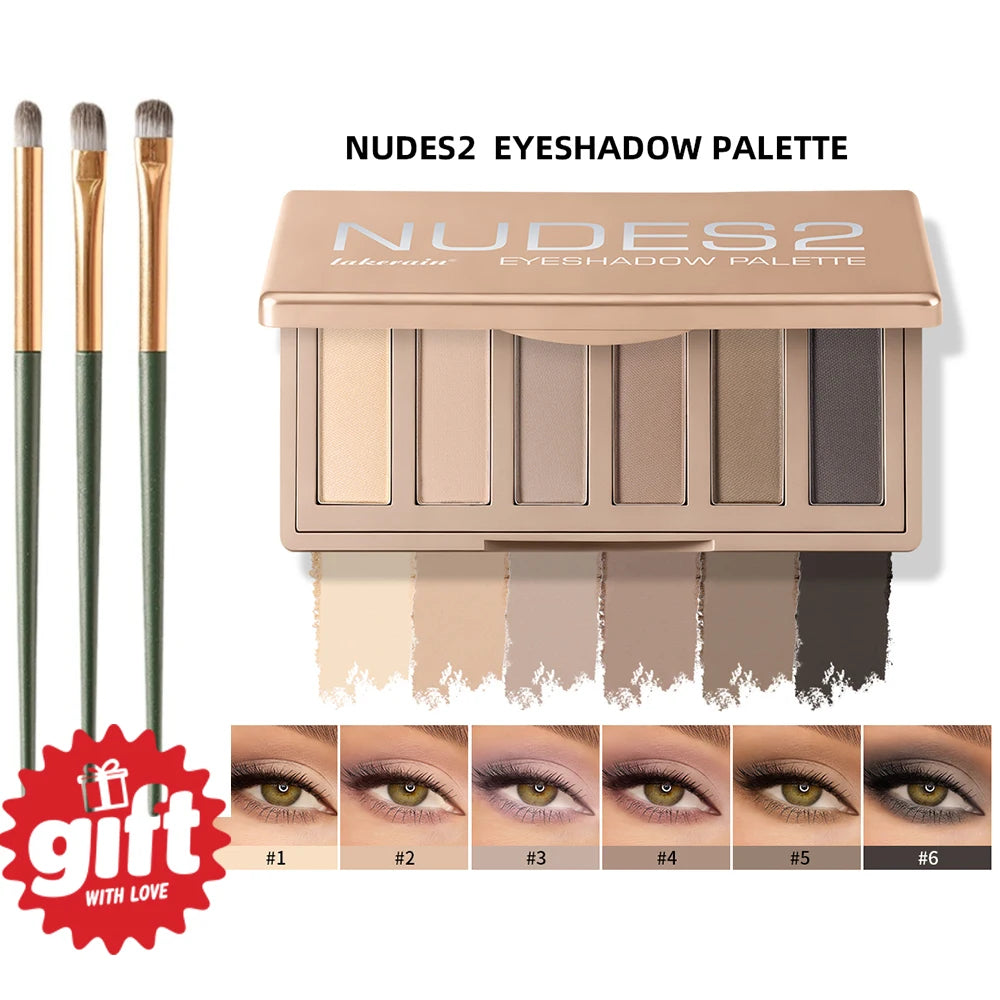 6-Color Matte Eyeshadow Palette