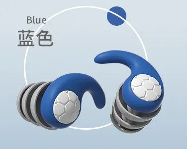 Silicone Noise Cancelling Earplugs – 3-Layer Waterproof Filter for Sleep & Swimming