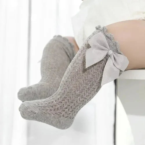 Charming Baby Girl Lace Knee Socks - Comfort and Style for Every Summer Adventure