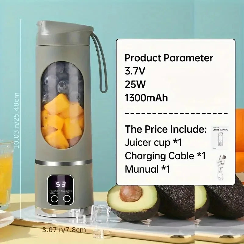Portable USB Juicer & Handheld Blender – Personal Smoothie & Fruit Juice Maker