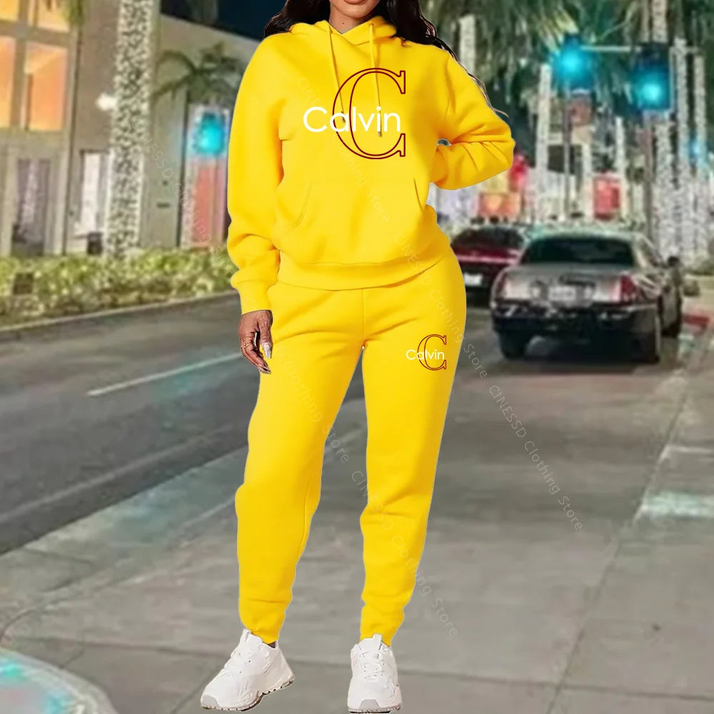 Women's Hoodie & Sweatpants Set – Loose Fit Loungewear Co-ord