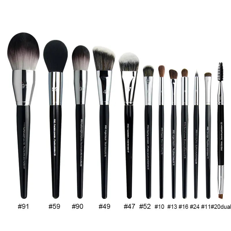 Foundation Brush Set – Flat, Blending & Kabuki Brushes for Flawless Coverage