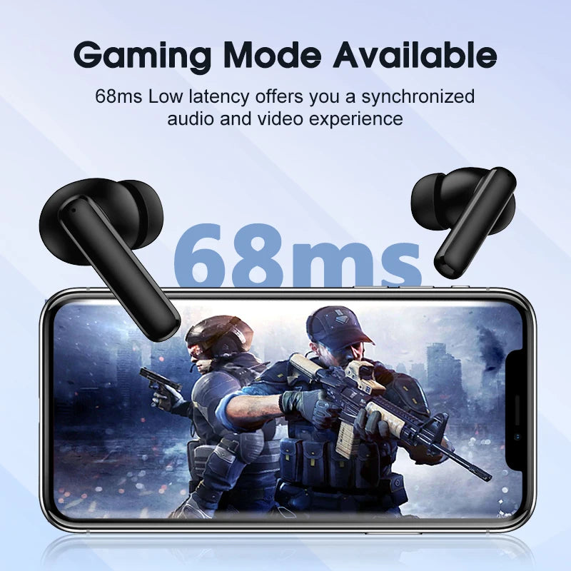 QCY T13 ANC Wireless Earbuds – Bluetooth 5.3, Active Noise Cancellation & 4-Mic ENC