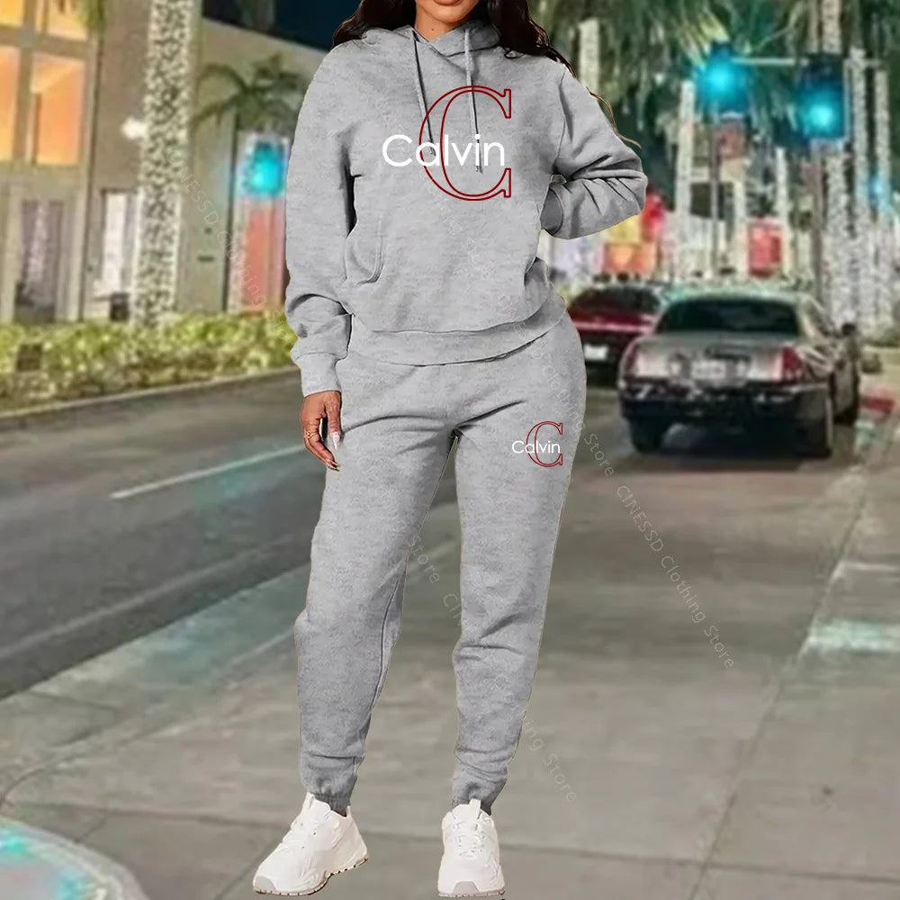 Women's Hoodie & Sweatpants Set – Loose Fit Loungewear Co-ord