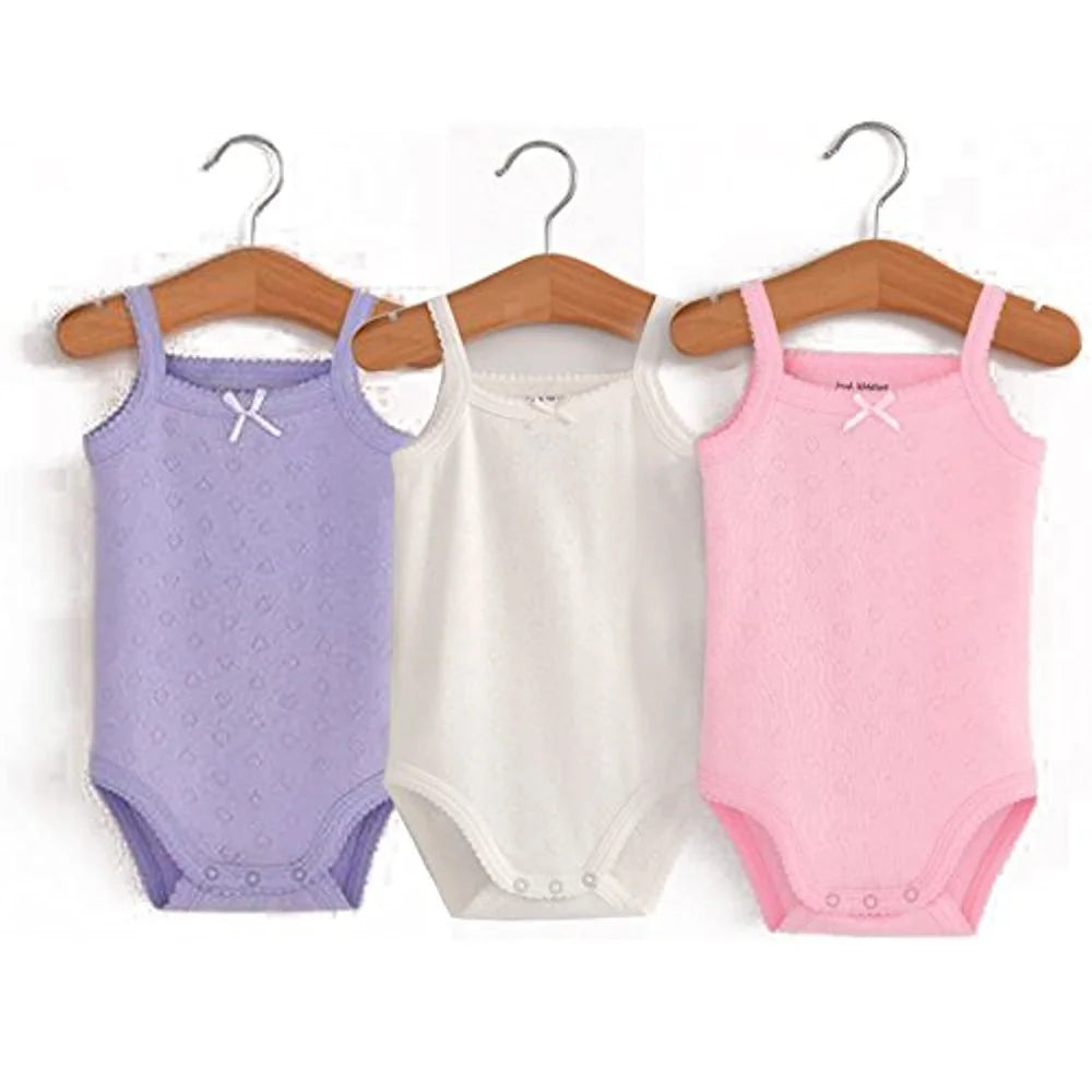 Baby Cotton Sleeveless Rompers - Stylish & Comfortable Organic Cotton Outfits for Your Little One