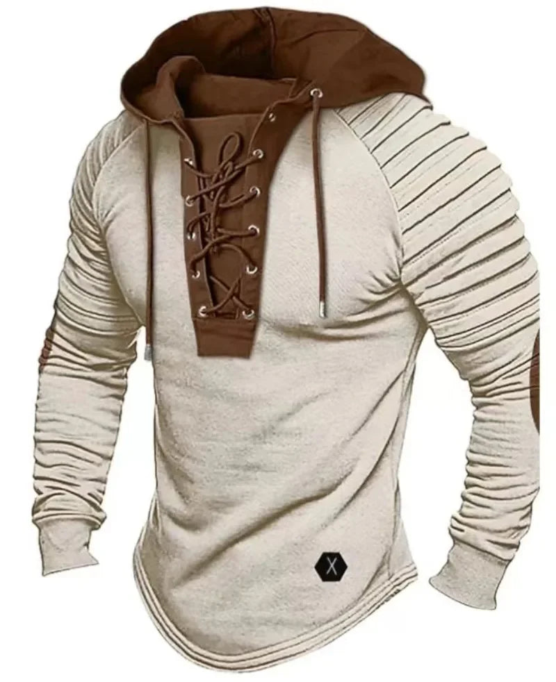 Men's Slim Fit Hooded Sweatshirt – Long Sleeve Casual Top