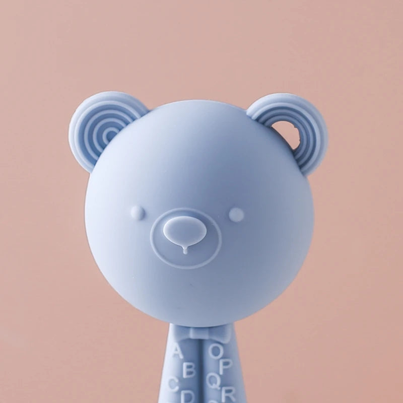 Comfort and Joy: Baby Teething Cartoon Bear Pacifier - Pretty & Polished