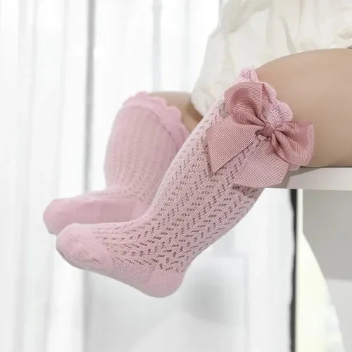 Charming Baby Girl Lace Knee Socks - Comfort and Style for Every Summer Adventure