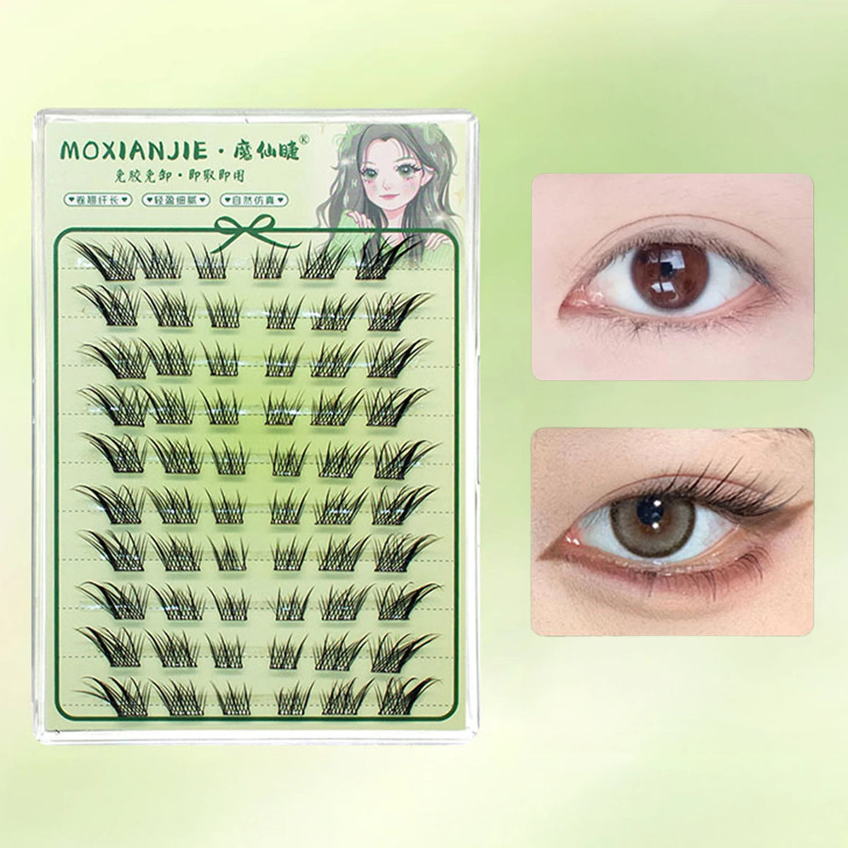 No-Glue Wispy Lash Clusters – DIY Individual Lash Extensions at Home