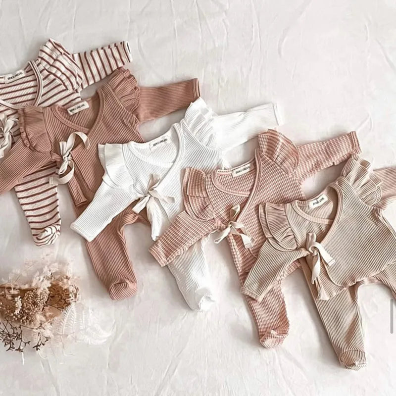 Adorable Newborn Girl Spring Outfit Set – Comfort Meets Style!