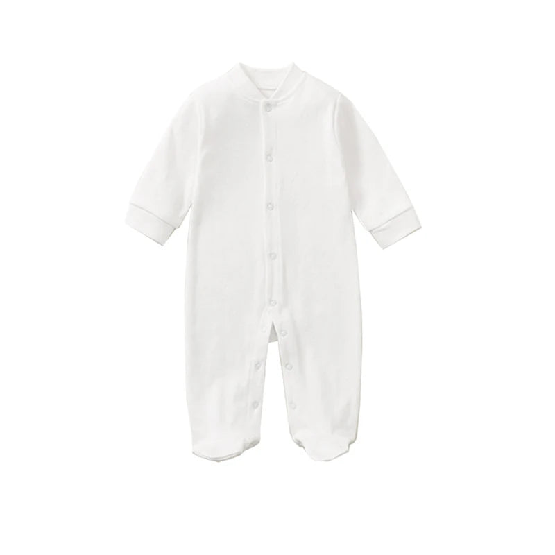 Cozy Cotton Newborn Baby Clothing Set - 4 Pcs Romper Bonnet Bibs for Hospital Outfits