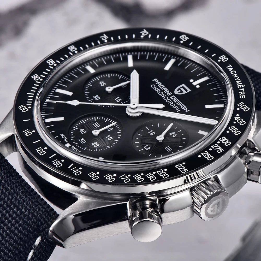 PAGANI DESIGN Men's Luxury Chronograph Quartz Watch – VK63 Movement