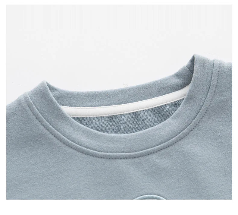 Cute Baby Sweatshirt for Autumn: Cozy Cotton Pullover Hoodie for Newborns