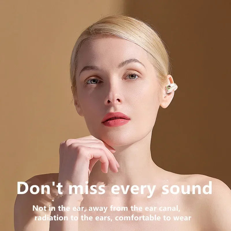 Wireless Bone Conduction Bluetooth Headset – Open-Ear Sport Headphones with Mic
