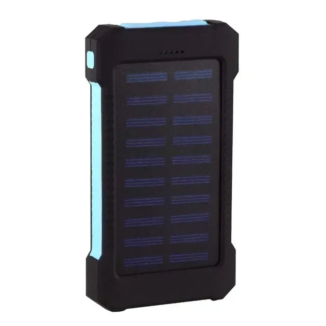 Portable Solar Power Bank 200000mAh – Waterproof with SOS Flashlight for iPhone & Xiaomi