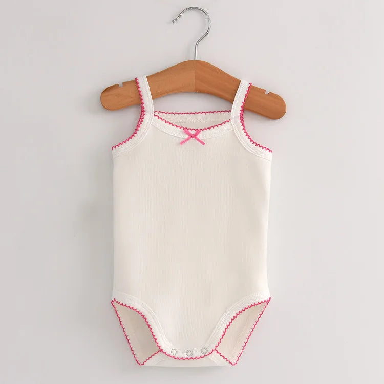 Baby Cotton Sleeveless Rompers - Stylish & Comfortable Organic Cotton Outfits for Your Little One