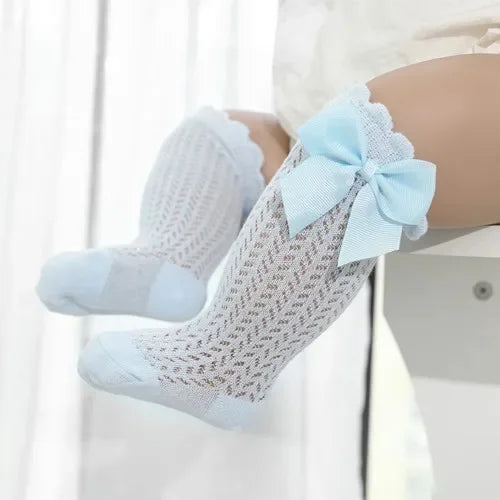 Charming Baby Girl Lace Knee Socks - Comfort and Style for Every Summer Adventure