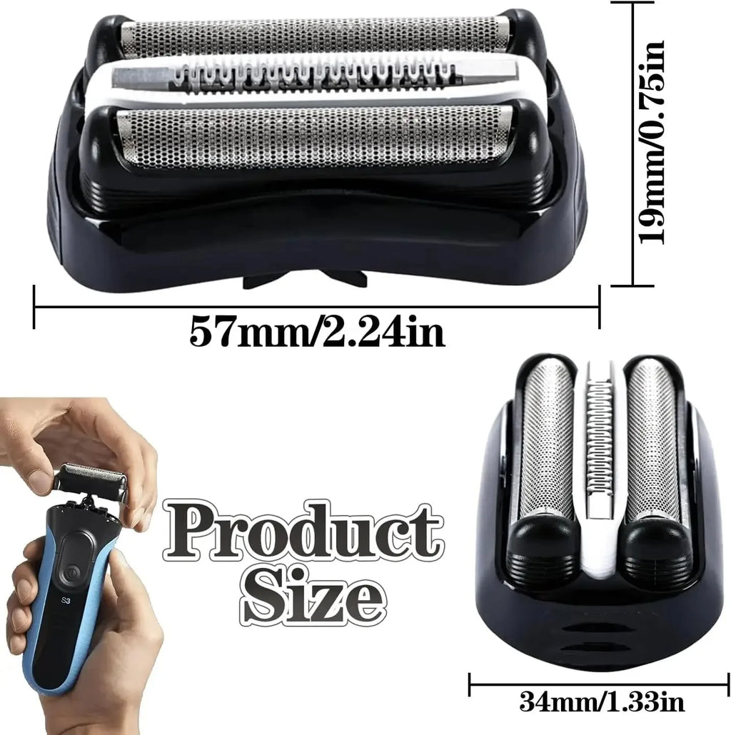 Braun Series 3 Replacement Shaver Head – Compatible Cassette for Series 3 Electric Razors