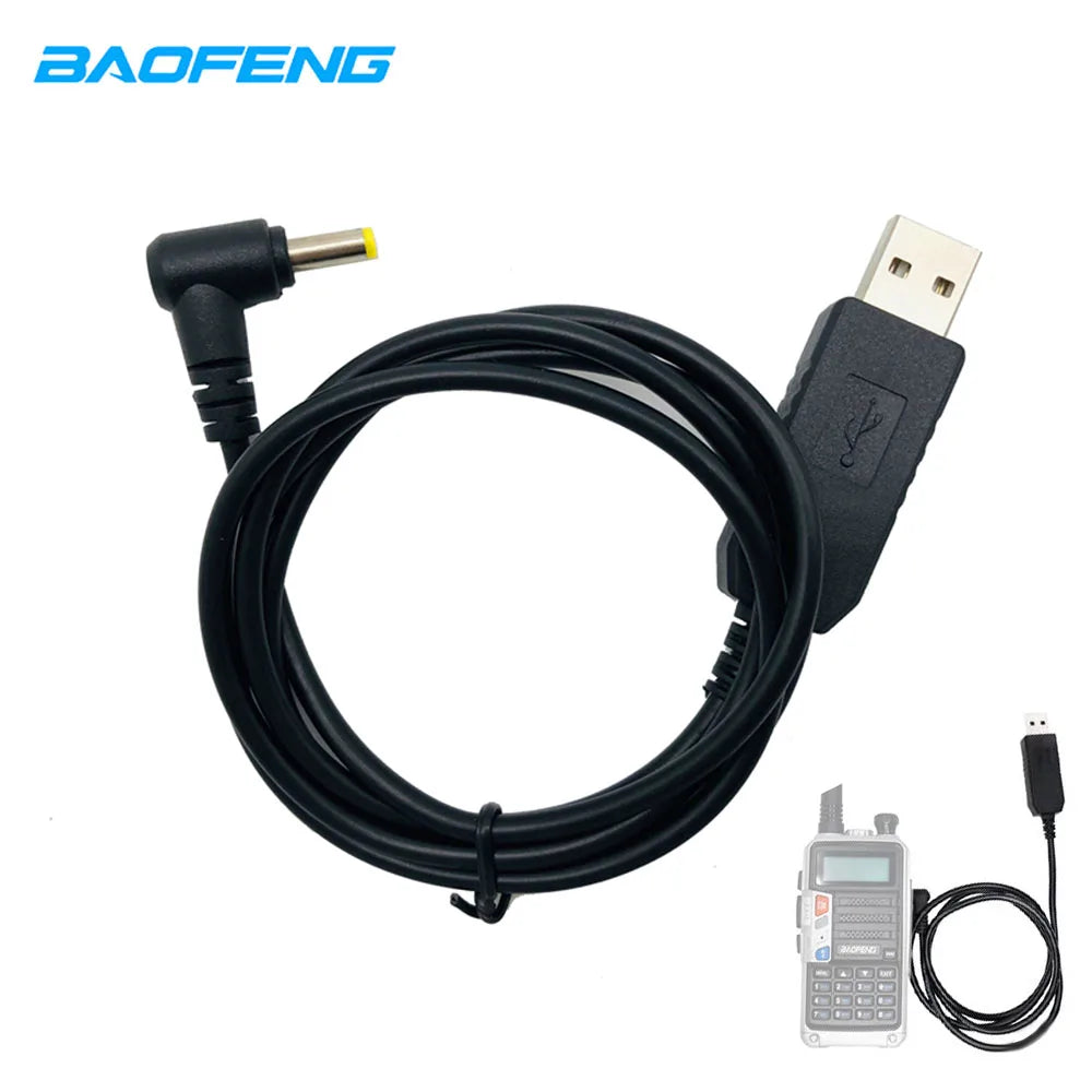 USB Fast Charging Cable for Baofeng Walkie Talkie – UV-5R, UV-S9, UV10R & More