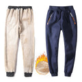 Men's Fur Lined Winter Joggers – Thick Fleece Sweatpants (Up to 8XL)