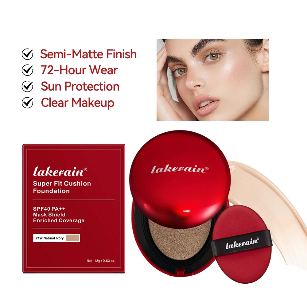 Sunscreen Cushion Foundation – SPF Protection with Buildable Full Coverage Finish