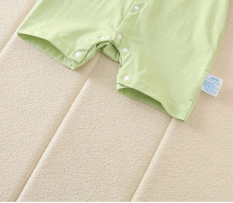 Charming Summer Baby Boys Jumpsuit - Adorable Cotton Romper with Cartoon Design - Pretty & Polished