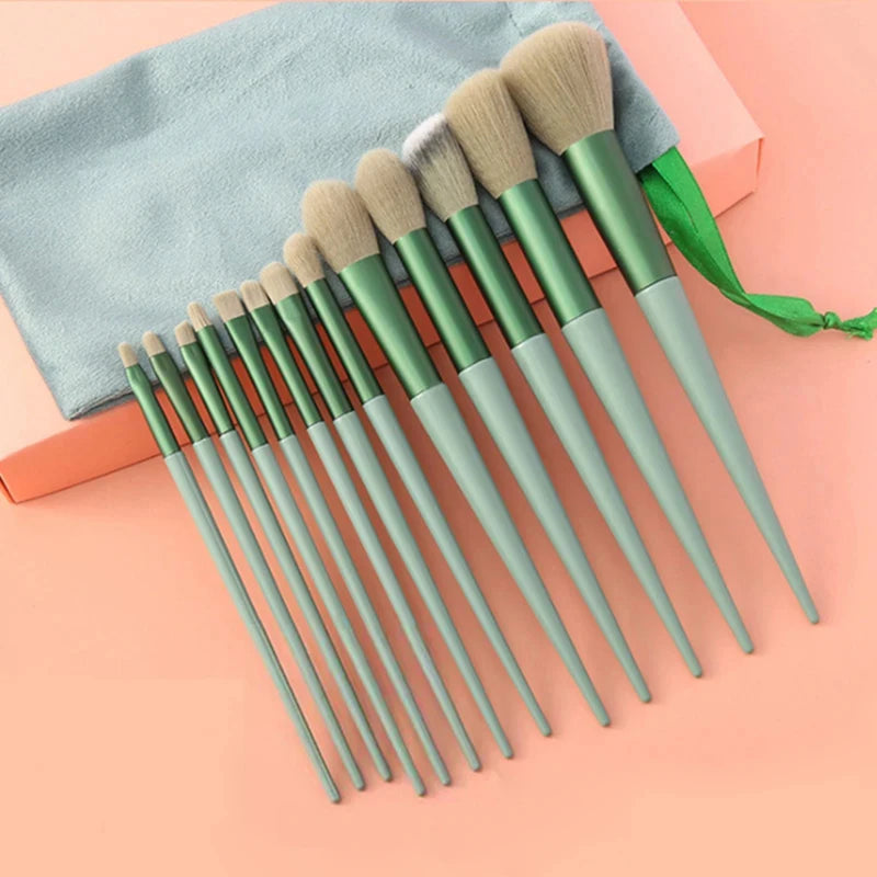 13-Piece Professional Makeup Brush Set – Full Face Collection