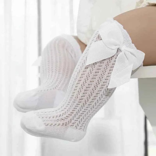 Charming Baby Girl Lace Knee Socks - Comfort and Style for Every Summer Adventure
