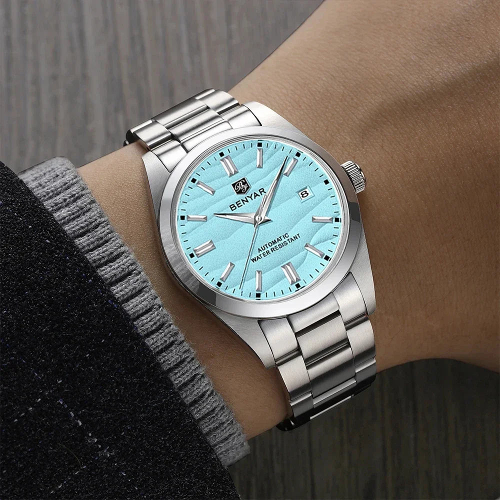 BENYAR Men's Automatic Mechanical Watch – 40MM Stainless Steel