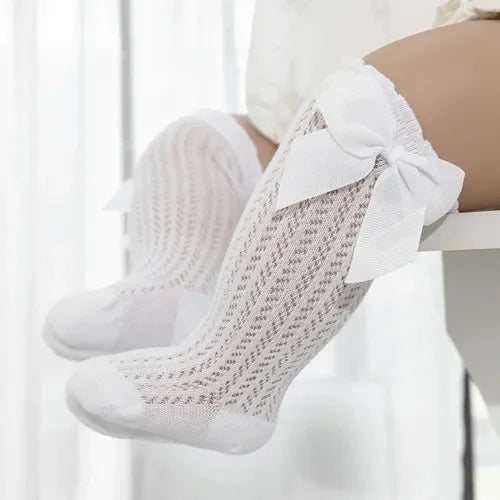 Charming Baby Girl Lace Knee Socks - Comfort and Style for Every Summer Adventure