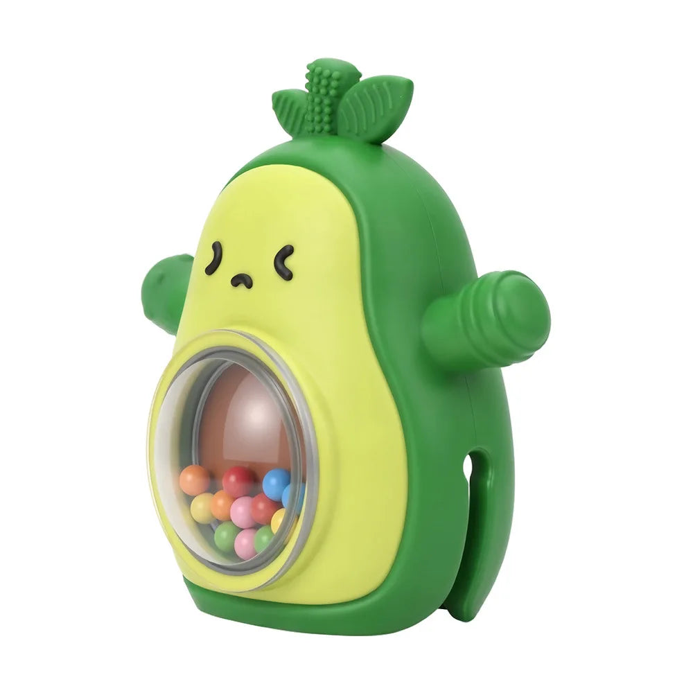 BPA-Free Baby Teething Toy - Avocado Silicone Teether for Soothing and Fun - Pretty & Polished
