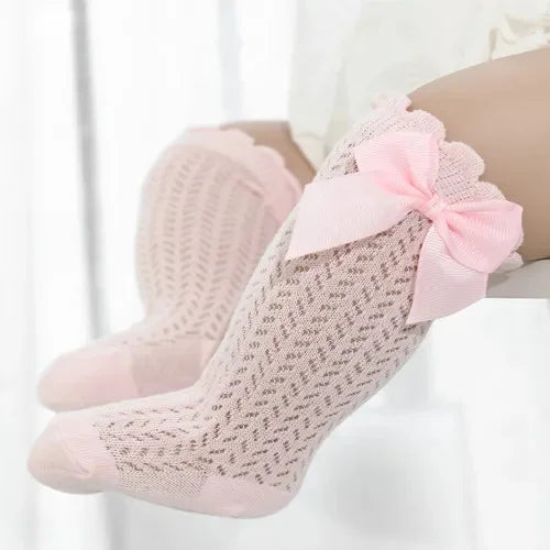 Charming Baby Girl Lace Knee Socks - Comfort and Style for Every Summer Adventure