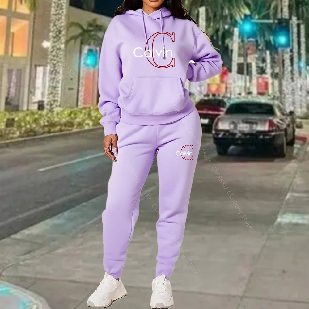 Women's Hoodie & Sweatpants Set – Loose Fit Loungewear Co-ord